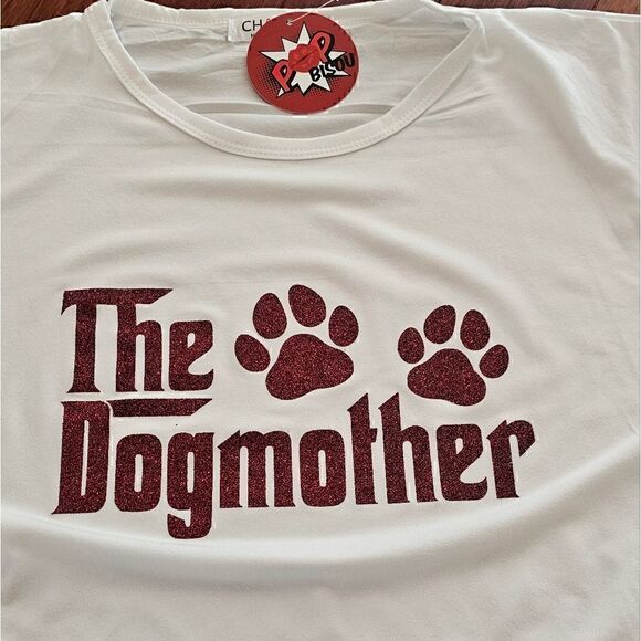 Dog Mother T-Shirt Short Sleeve Tee XL Dog Mom Gift NWT - Picture 2 of 7